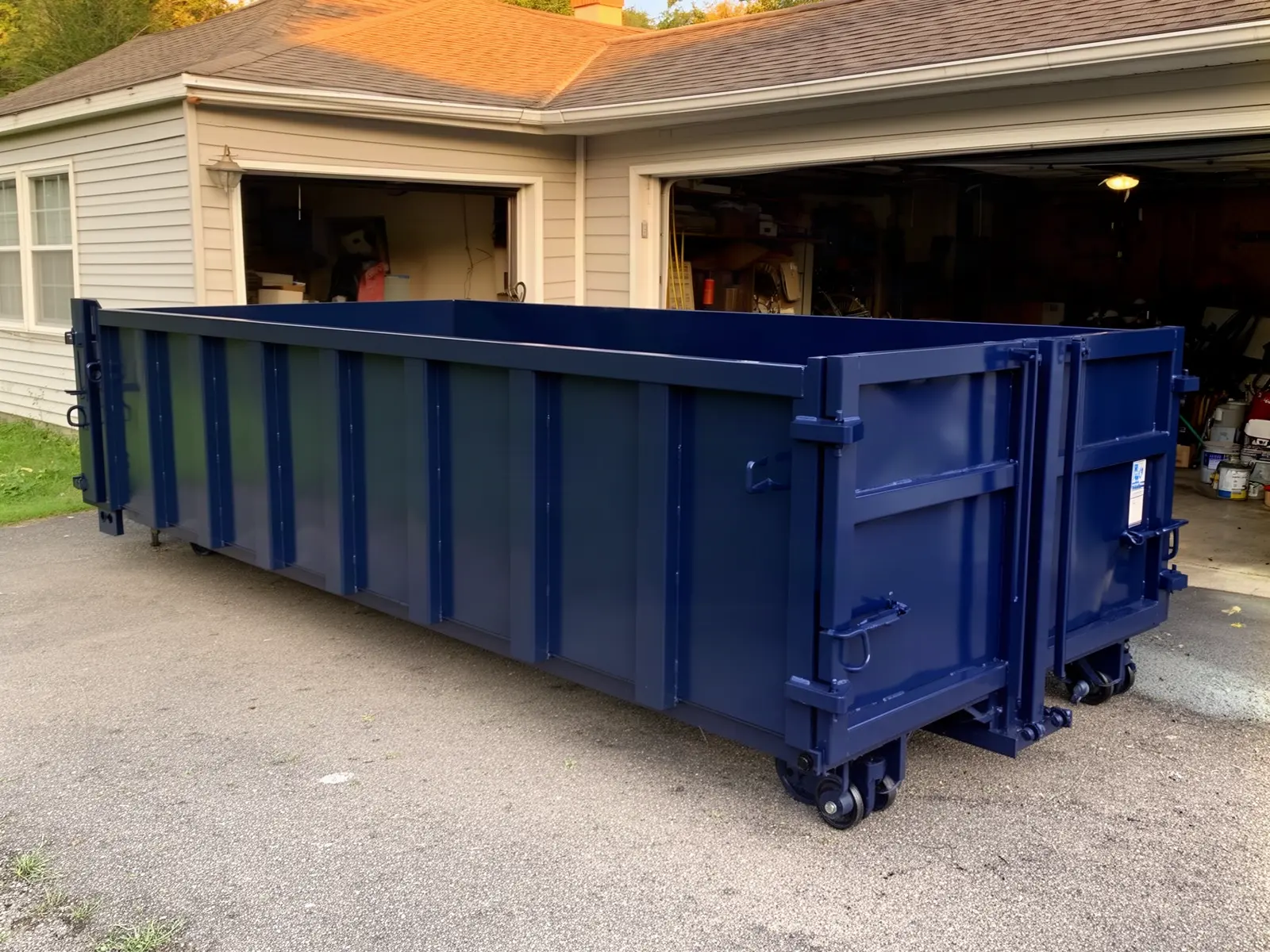 Roll-off dumpster from Three Brothers Container Rental in Sioux Falls, SD